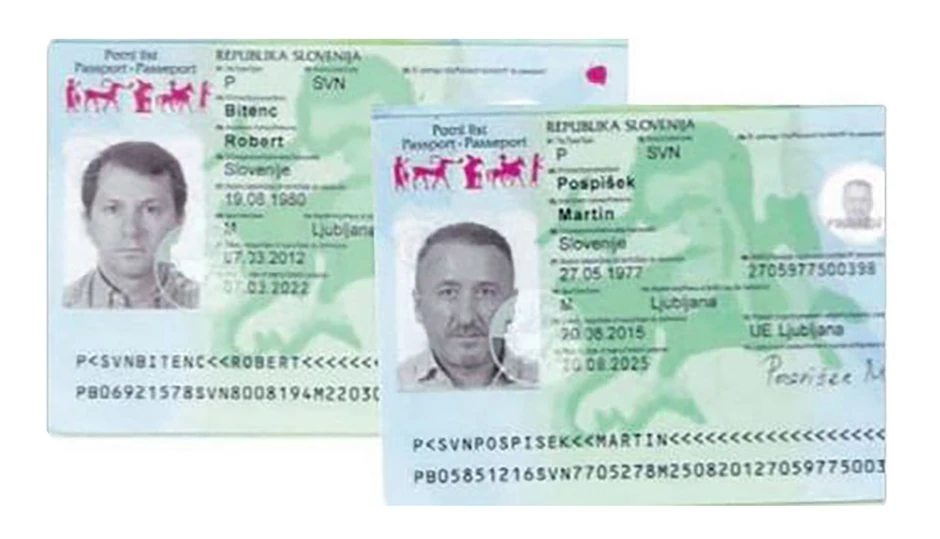 Lažni pasoši koje su koristili Kožar i Hadžić