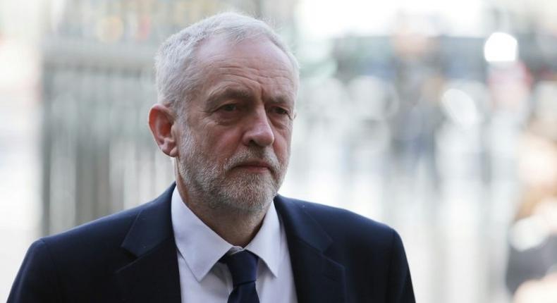 Britain's embattled opposition Labour leader Jeremy Corbyn