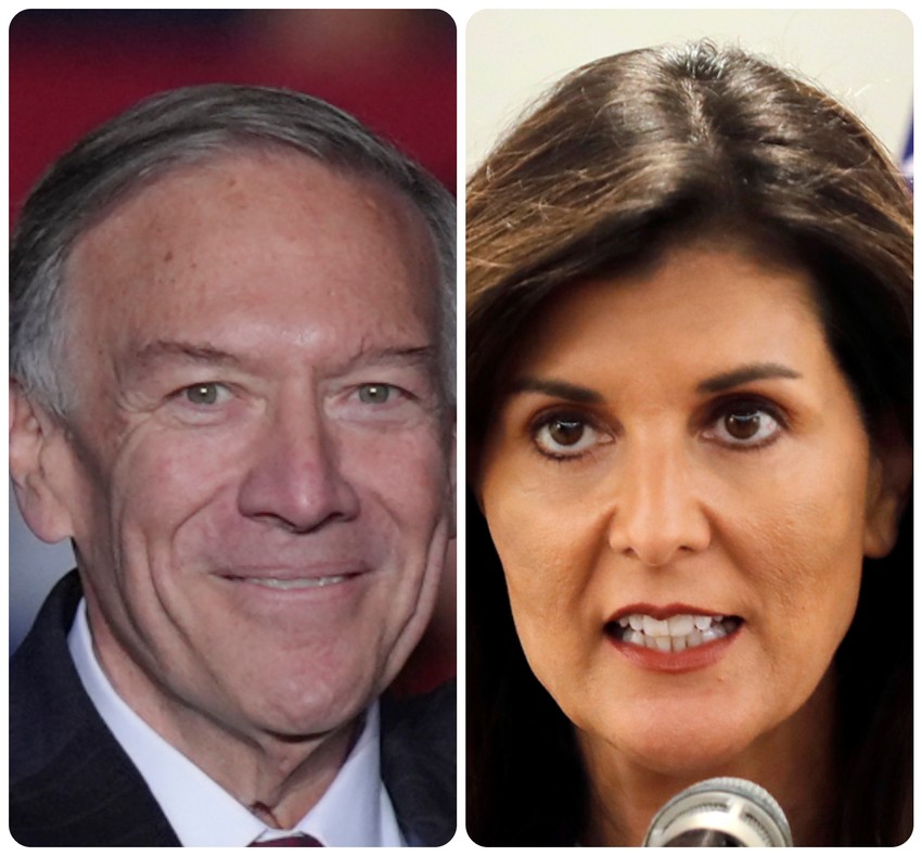 Majk Pompeo i Niki Hejli