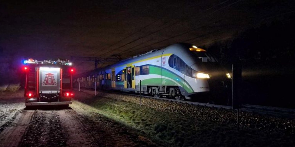 Do wypadku doszło około 500 metrów przed stacją w Legionowie.