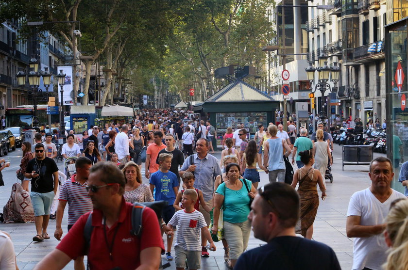 ulica La Rambla Barcelona