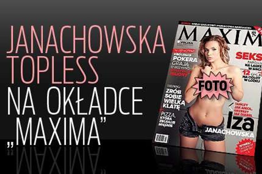 Janachowska topless na okładce "Maxima"