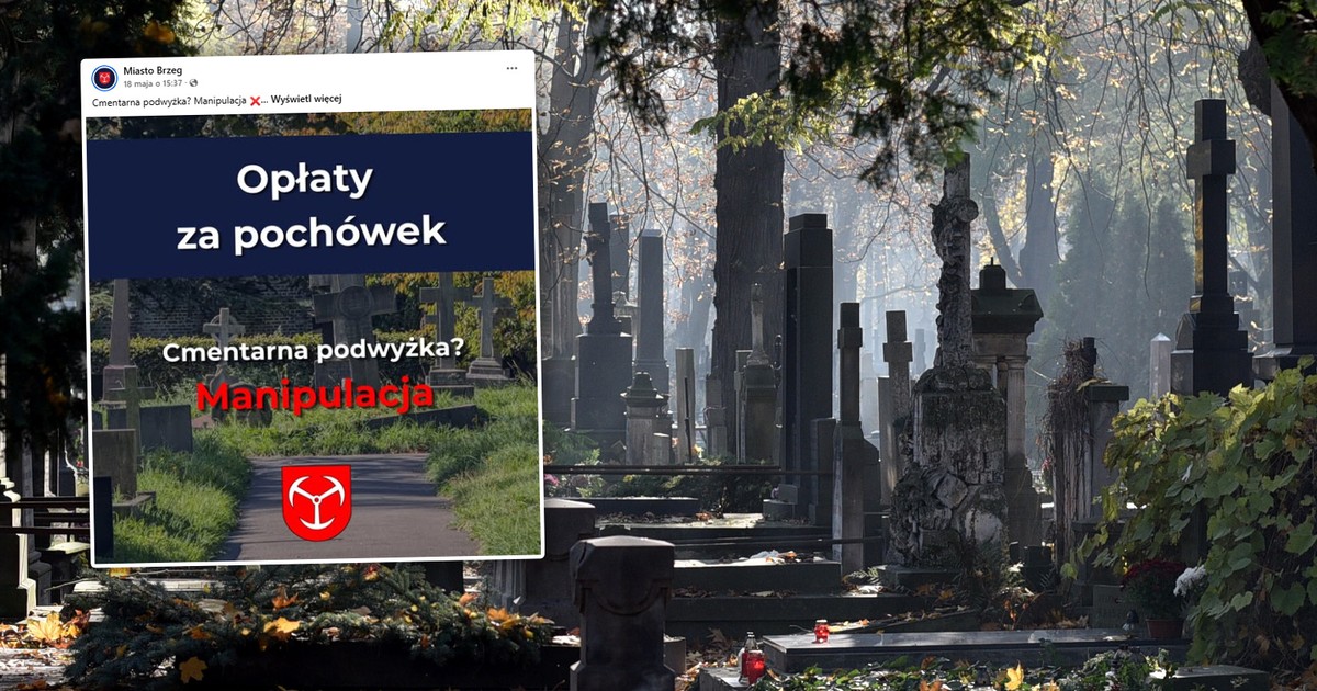 Brzeg w ogniu: 150% podwyżka opłat cmentarnych