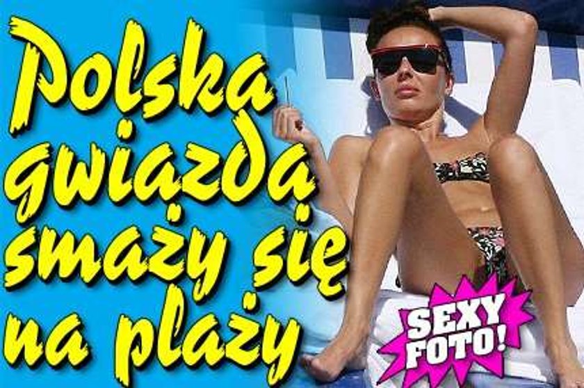 Polska gwiazda smaży się na plaży. Sexy FOTO!