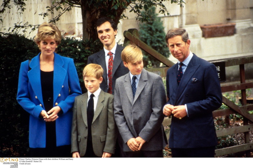 Diana i Karol oraz William i Harry