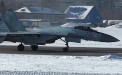 Rosyjskie myśliwce Su-35S na Białorusi