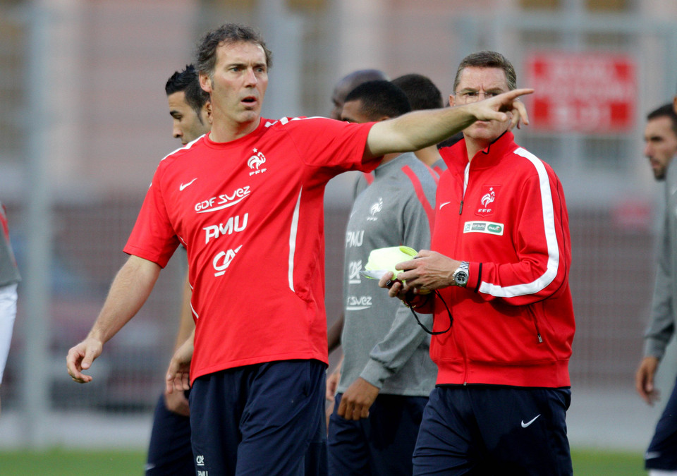 Trening reprezentacji Francji przed meczem z Polską