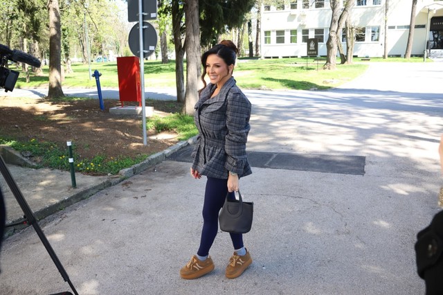 Ana Sević na snimanju "Zvezda Granda"