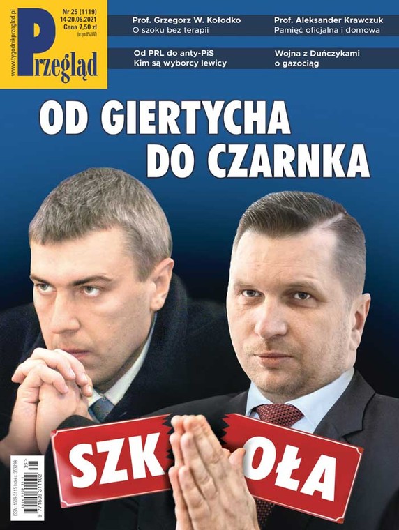 Okładka najnowszego wydania tygodnika "Przegląd" z którego pochodzi ten artykuł