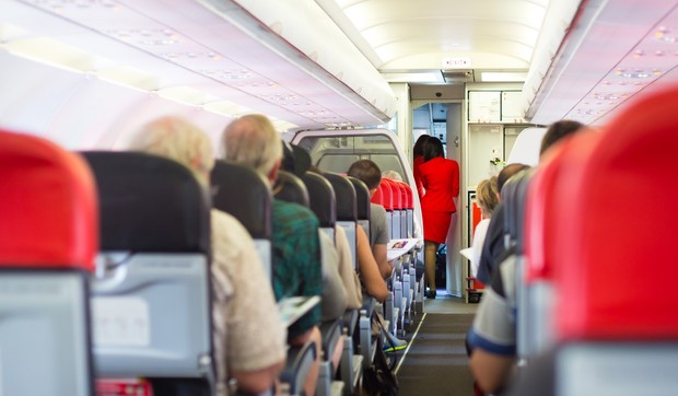 Kabina aviona - ilustracija