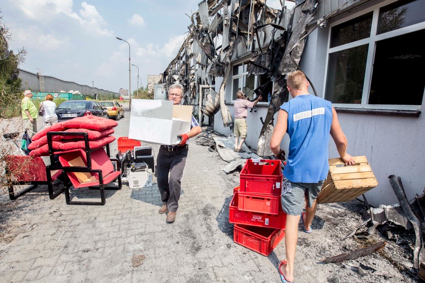 Pożar zakładu przetwórstwa papierniczego