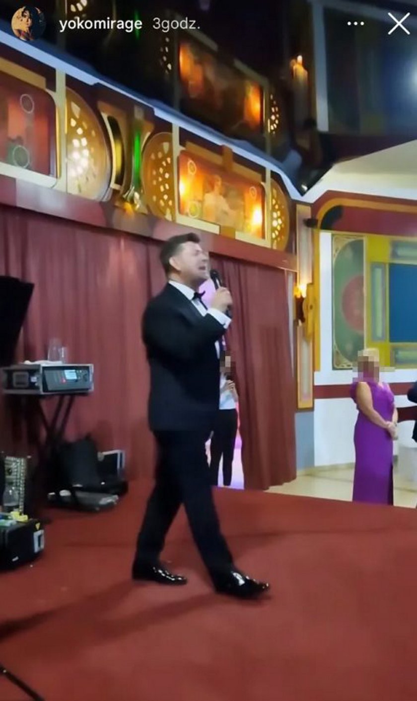 Zenek Martyniuk na weselu syna.