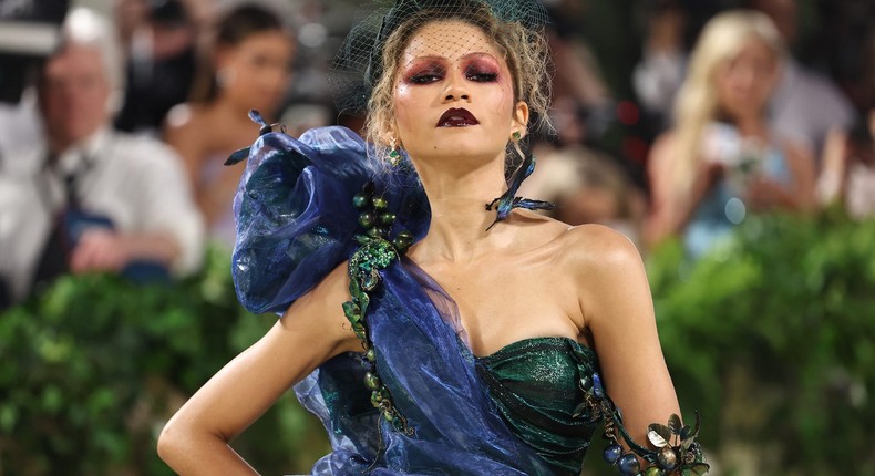 Zendaya attends the 2024 Met Gala.Jamie McCarthy/Getty Images