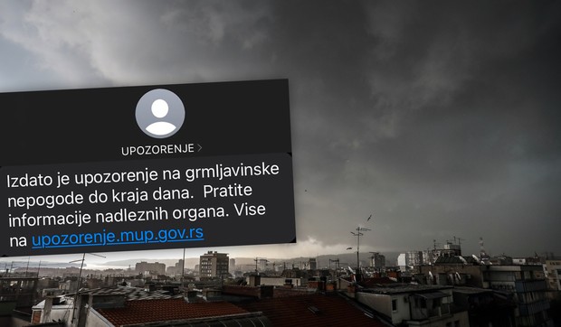 nevreme i SMS upozorenje