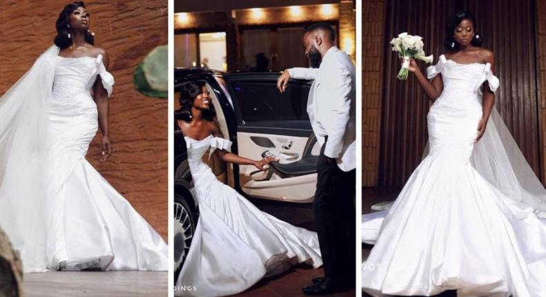Sika Osei got married in the dreamiest wedding gown ever [Photos/Videos]