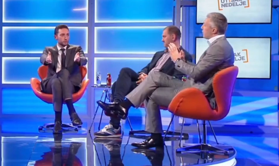 Obradović je verbalno napao Grbovića u "Utisku nedelje" 