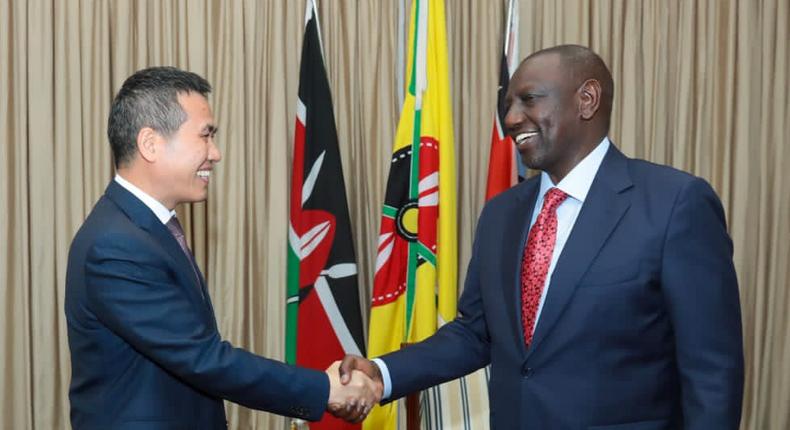 President William Ruto met with the Chinese Ambassador to Kenya, Dr. Zhou Pingjian, at State House in Nairobi on December 20, 2022