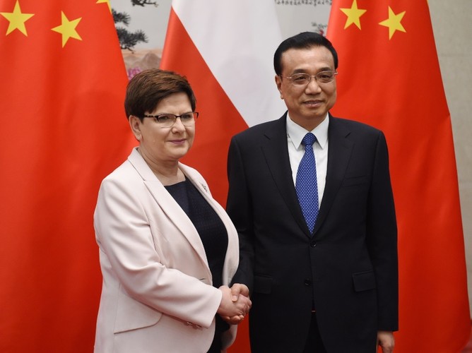 Beata Szydło i premier Chin Xi Jinping