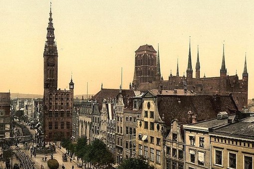 Gdańsk na początku XX wieku. źródło: wikimedia commons