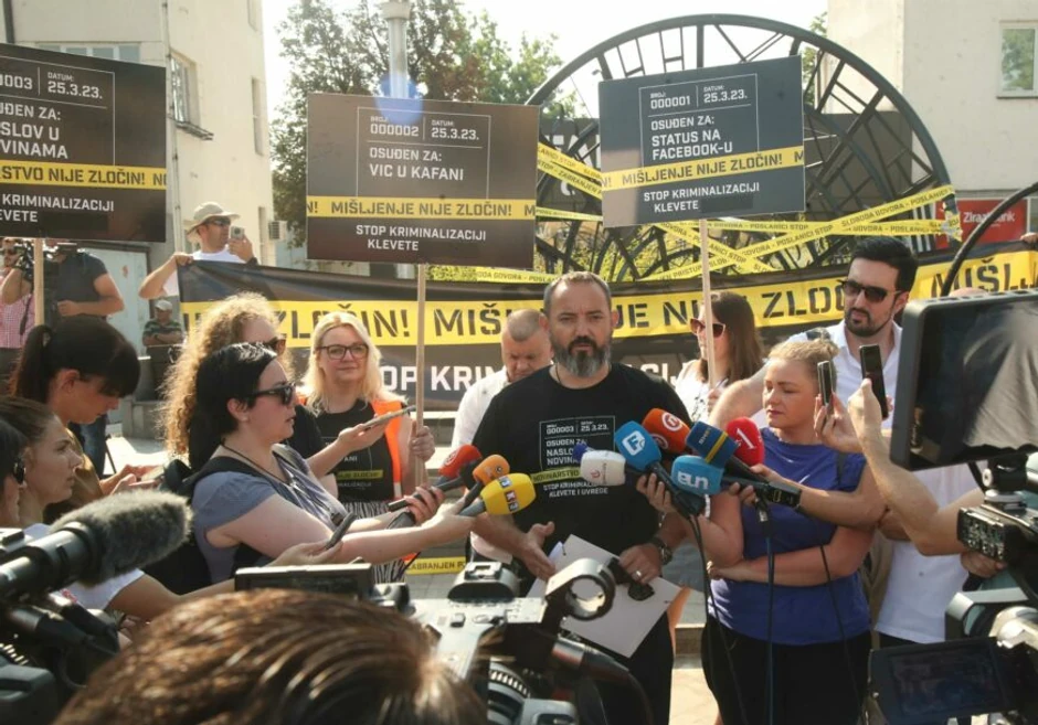 Protest novinara u Banjaluci