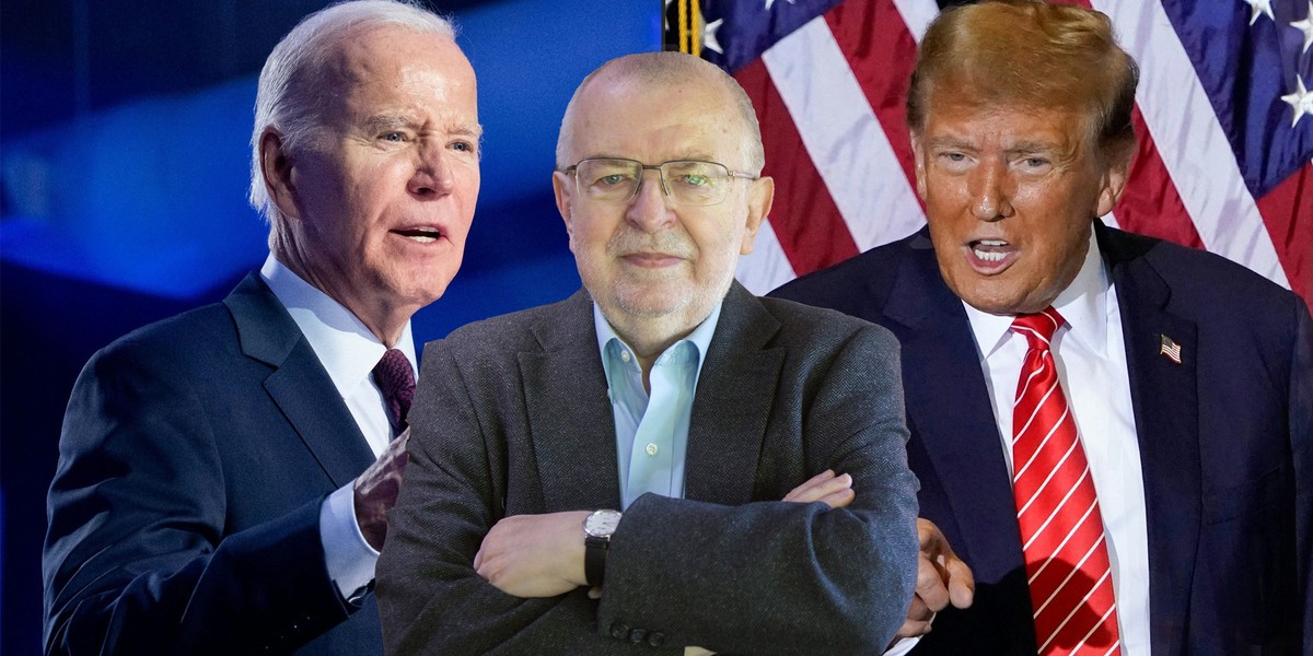 Prof. Zbigniew Lewicki, Joe Biden, Donald Trump.