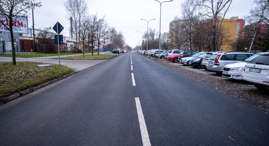 Ul. Balonowa została wyremontowana w ramach programu Wrocław na dobrej drodze