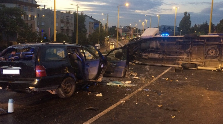 Halálos baleset történt az éjjel Budapest XI. kerületében /Fotó: Police.hu