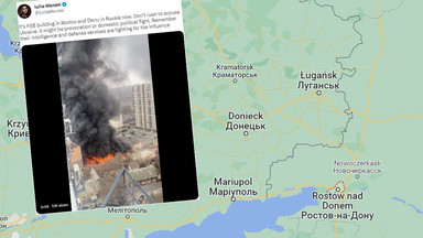 Wybuch i pożar w budynku rosyjskich służb. Kłęby dymu nad siedzibą FSB [NAGRANIA]