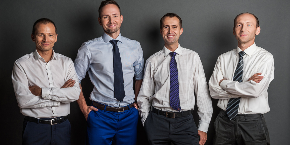 Webcon to firma z branży IT założona przez trzech byłych pracowników Comarchu. Na zdjęciu od lewej: Łukasz Malina, Łukasz Wróbel, Radosław Putek i Marcin Kapusta