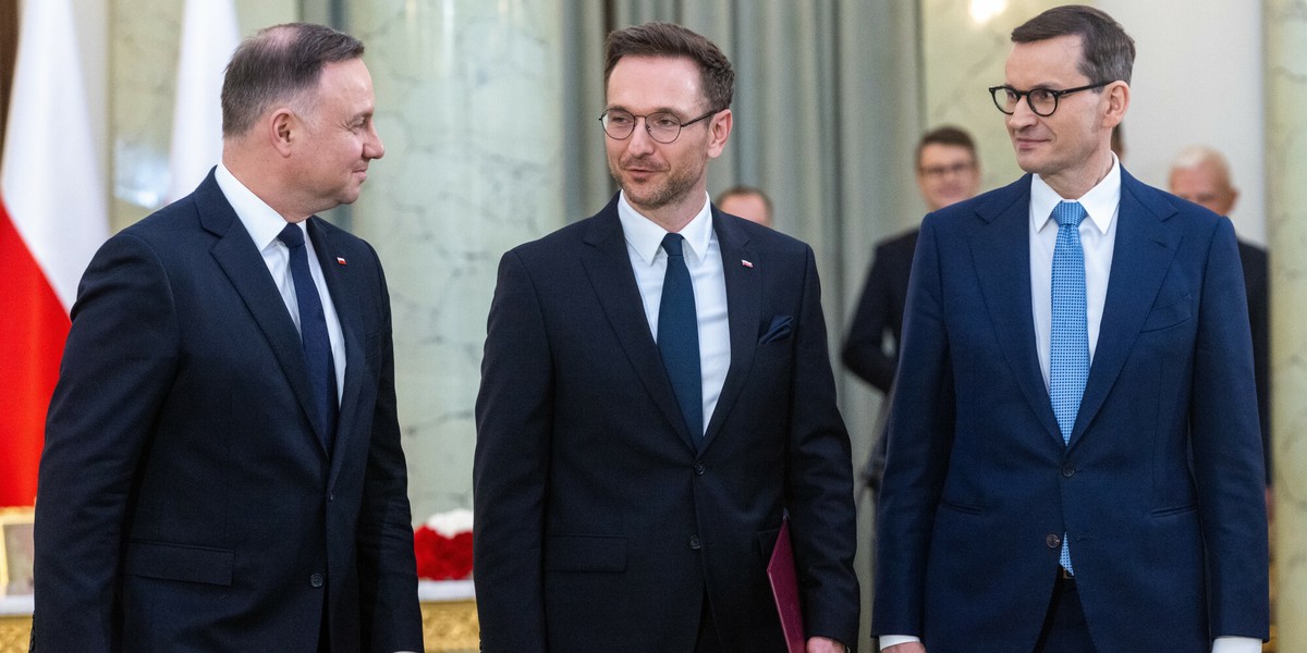 Andrzej Duda, Waldemar Buda i Mateusz Morawiecki