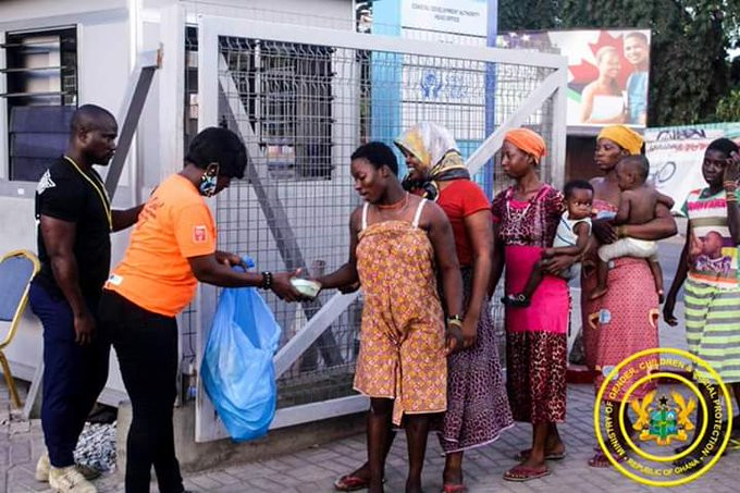 Ghana's free food in lockdown areas