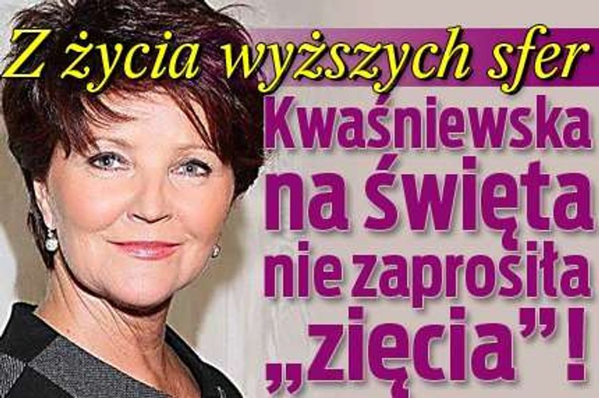 Kwaśniewska na święta nie zaprosiła zięcia!