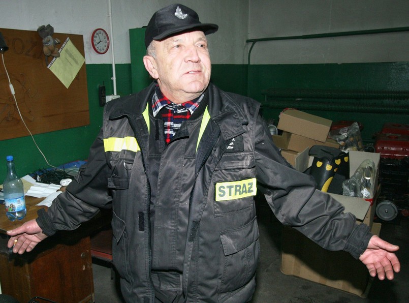 Henryk Basa, komendant Ochotniczej Straży Pożarnej w Mirosławcu