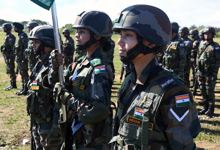 Indijska vojska na ceremoniji otvaranja vojnih vežbi Vostok 2022.