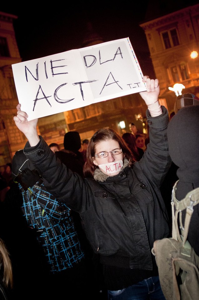 Manifestacja Anty ACTA - Bielsko-Biała, fot. magda1901/ Daj znać