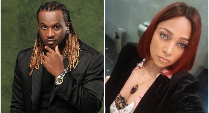 Paul Okoye drags twin brother, Peter's wife, Lola Omotayo on Instagram [Instagram/IamKingRudy] [Instagram/LolaOmotayo]