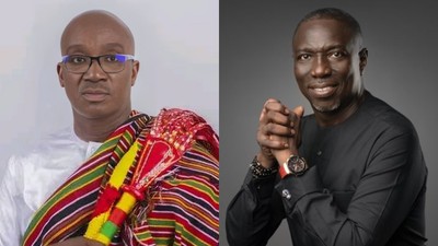 Monday Okpebholo and Asue Ighodalo are the candidates for the APC and PDP, respectively, in the upcoming Edo governorship poll. [X/Facebook]