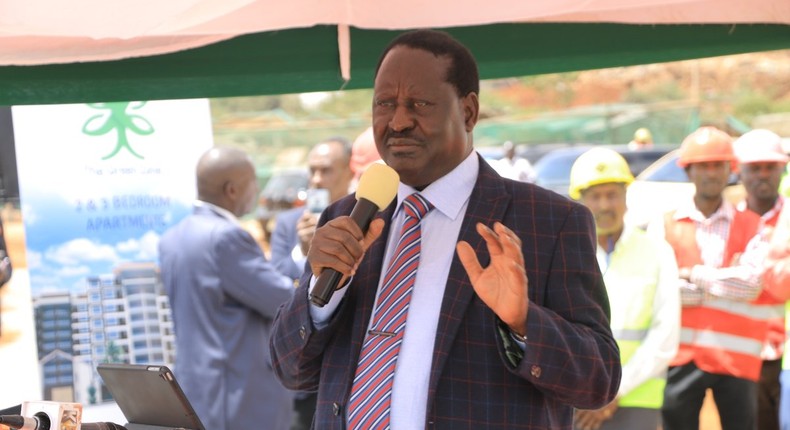 ODM leader Raila Odinga during a past event