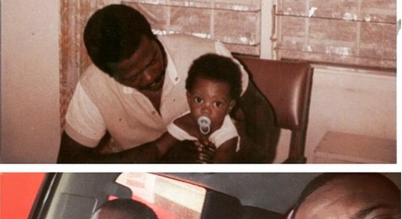 John Dumelo and his dad