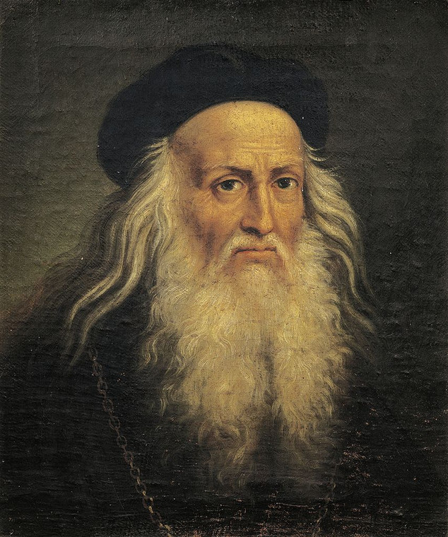 Portret Leonarda da Vinci (autor: Lattanzio Querena)