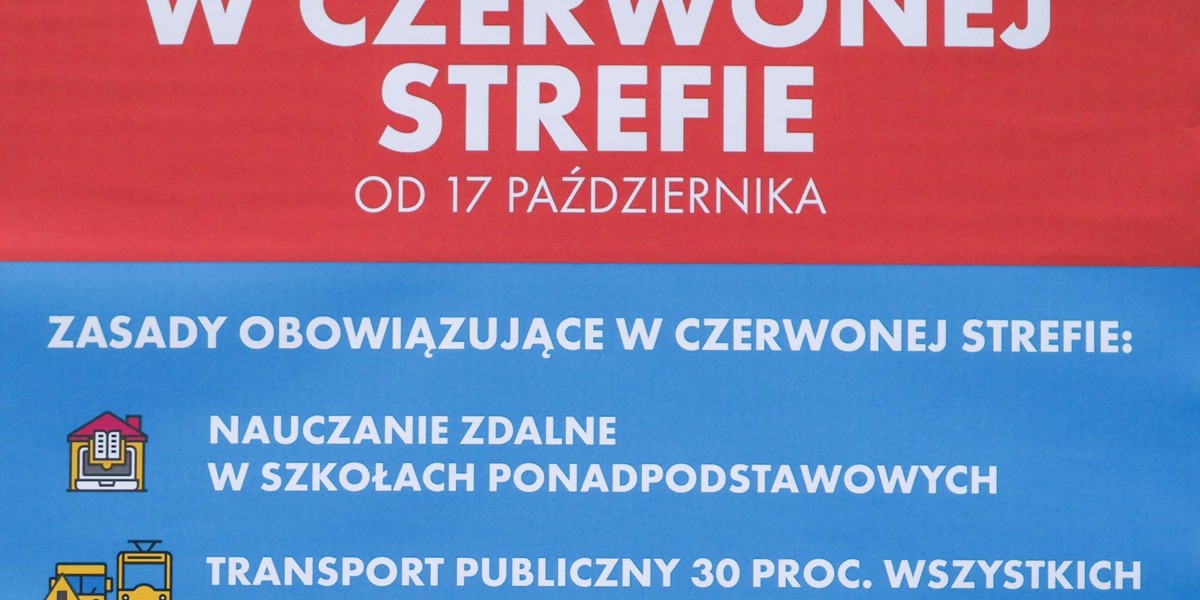 Łódź w czerwonej strefie