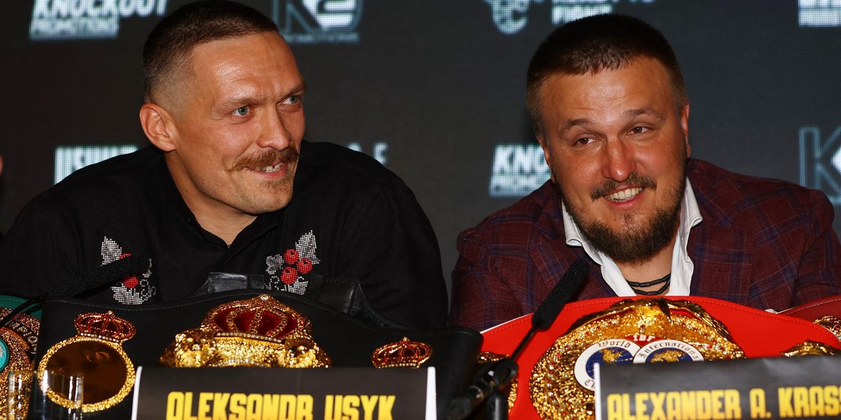 Ołeksandr Usyk i Ołeksandr Krasjuk.