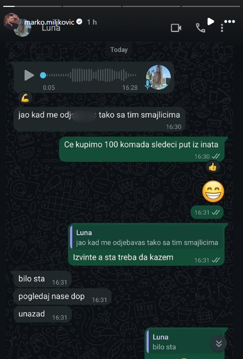 Marko i Luna prepiska