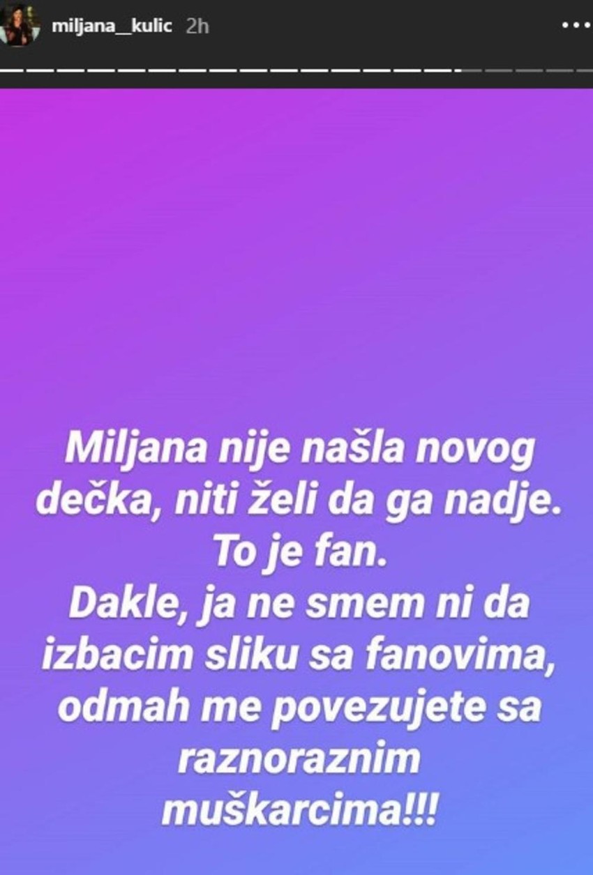 Miljanina objava