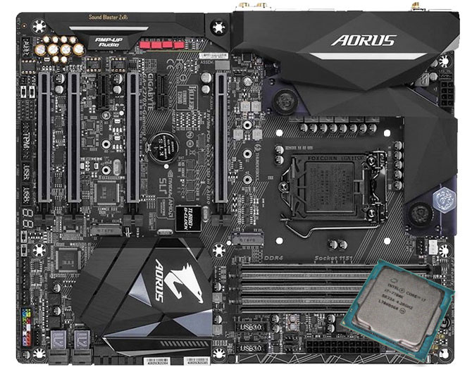 Na potrzeby poradnika Komputer Świat wykorzystał procesor Intel Core i7-7700K i płytę główną Aorus Z270X-Gaming 8.