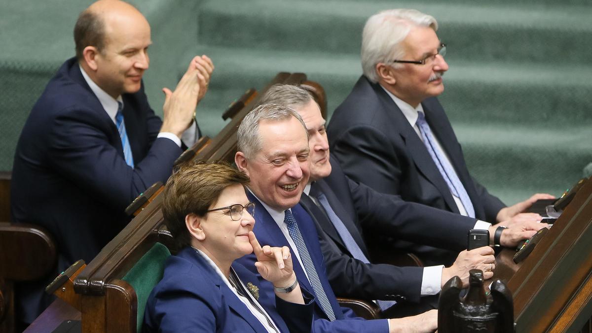 Beata Szydło Henryk Kowalczyk Piotr Gliński Witold Waszczykowski Konstanty Radziwiłł polityka Sejm PiS Prawo i Sprawiedliwość