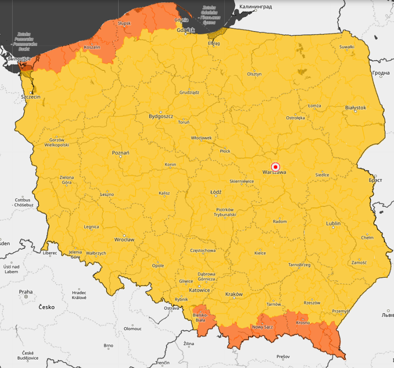 Ostrzeżenia przed silnym wiatrem