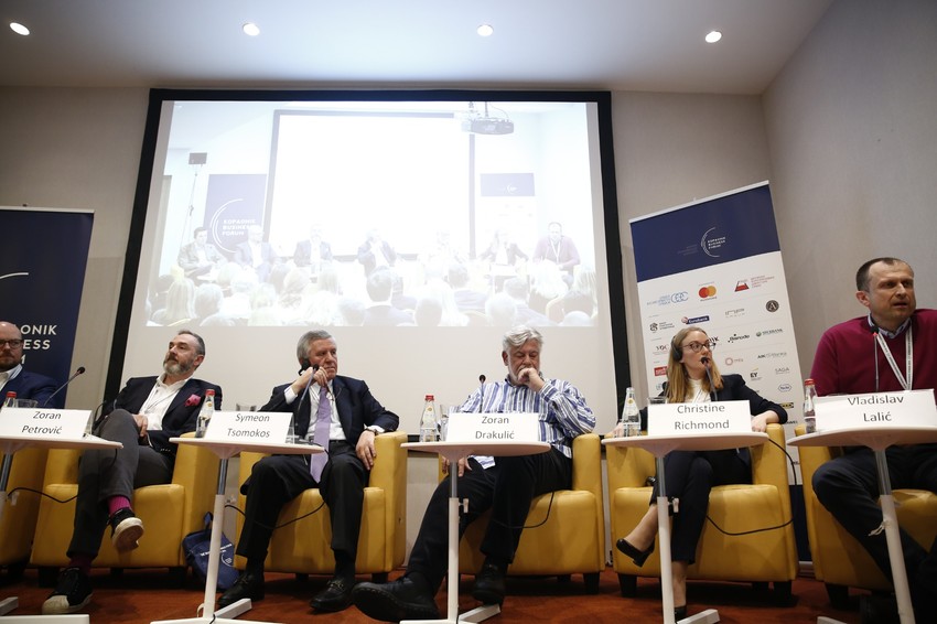 Zoran Petrović, Simeon Tsomokos, Zoran Drakulić, Kristin Ričmond i Vladislav Lalić