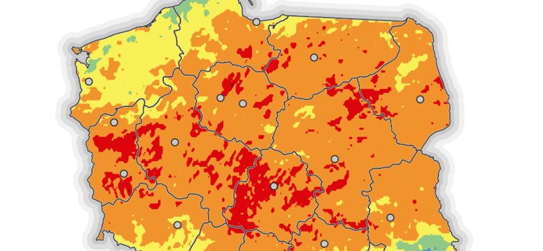 Ekstremalne lub wysokie zagrożenie w całej Polsce. Alerty IMGW