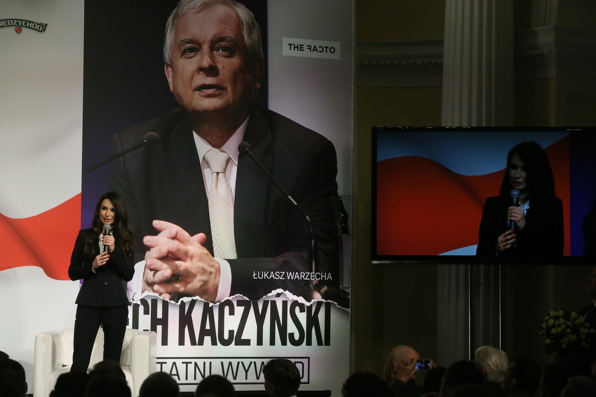 Marta Kaczyńska podczas promocji książki Łukasza Warzechy "Lech Kaczyński - ostatni wywiad"
